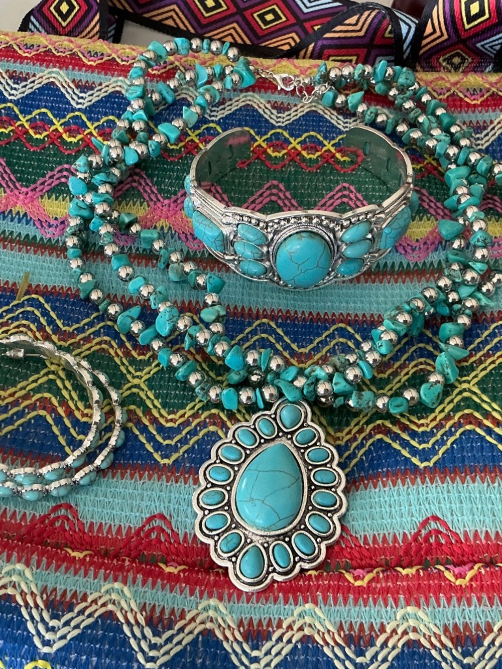 Beautiful set of Turquoise Jewelry